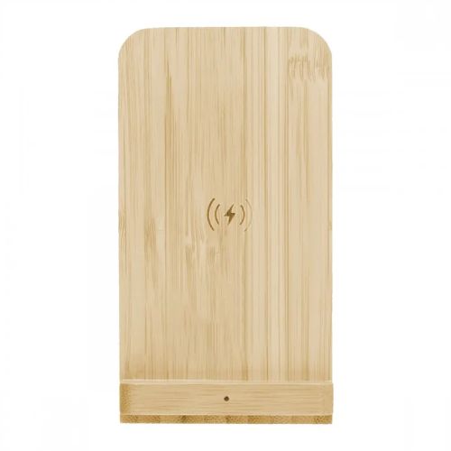 Bamboo phone holder and charger - Image 4